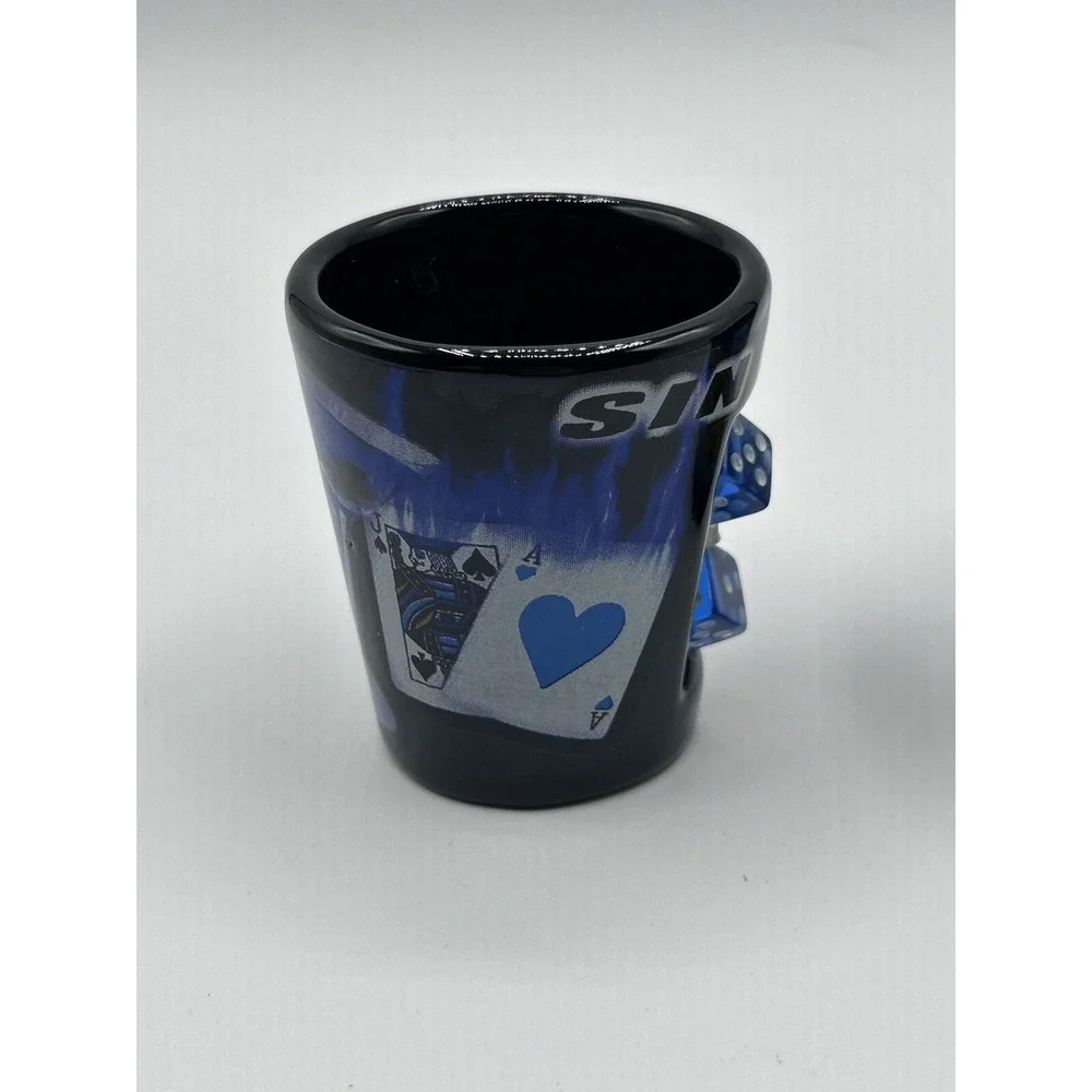 Las Vegas Sin City Dice Novelty Shot Glass Set Of 2‎